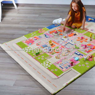 İvi Halı İkiz Evler Mavi 100x150 (3)