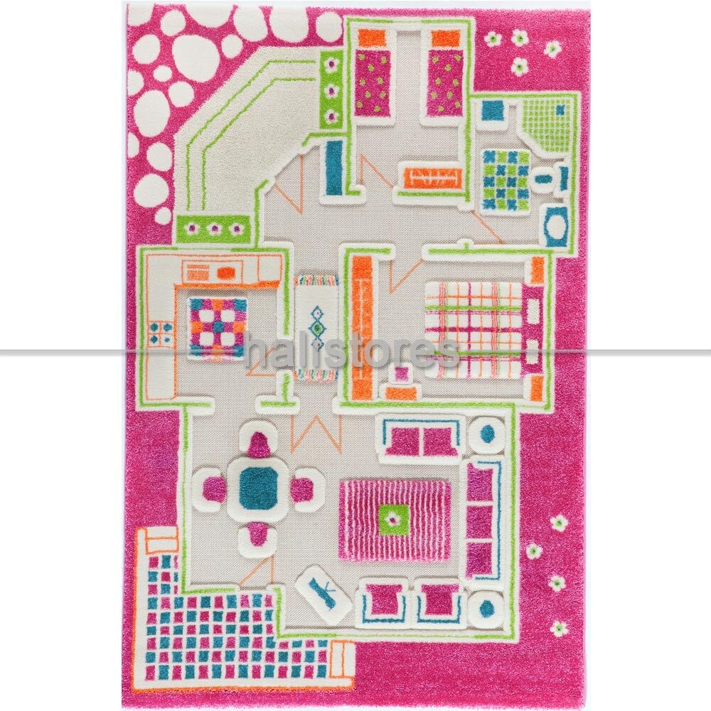 İvi Halı Midivi Evcilik Pembe 100x150