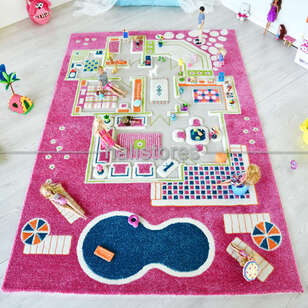 İvi Halı Midivi Evcilik Pembe (1)