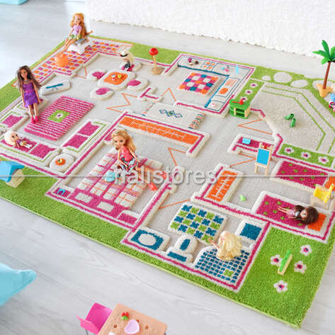 İvi Halı Midivi Evcilik Yeşil 100x150 - 2