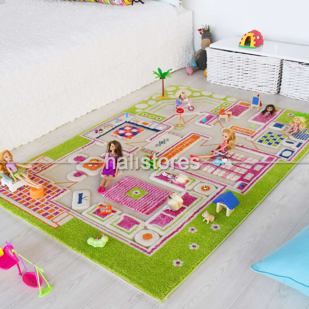 İvi Halı Midivi Evcilik Yeşil 100x150