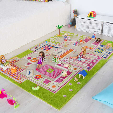 İvi Halı Midivi Evcilik Yeşil 100x150 - 1
