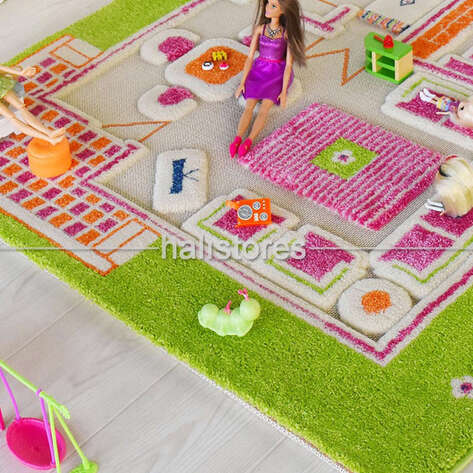 İvi Halı Midivi Evcilik Yeşil 100x150 - 3