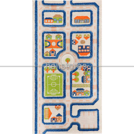 İvi Halı Midivi Trafik Mavi 80x150 - 1