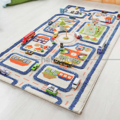 İvi Halı Midivi Trafik Mavi 80x150 - 2