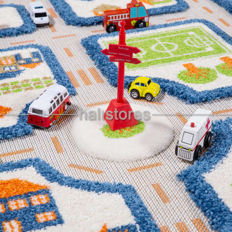 İvi Halı Midivi Trafik Mavi 80x110 - 6