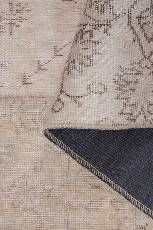 Patchwork Desenli Dokuma Taban Dekoratif Bej Halı HS 15 - 5