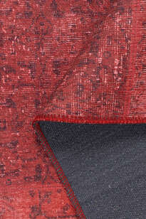 Patchwork Desenli Dokuma Taban Dekoratif Kırmızı Halı HS 164 (4)