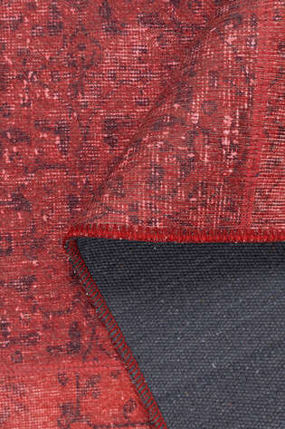 Patchwork Desenli Dokuma Taban Dekoratif Kırmızı Halı HS 164 - 4