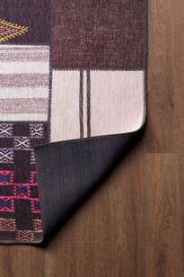 Patchwork Desenli Dokuma Taban Dekoratif Renkli Halı HS 45 (4)