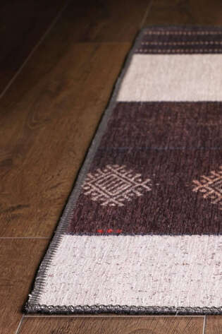 Patchwork Desenli Dokuma Taban Dekoratif Renkli Halı HS 45 - 5