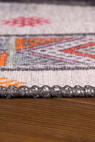 Patchwork Desenli Dokuma Taban Dekoratif Renkli Halı HS 45 - 6