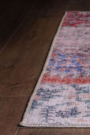 Patchwork Desenli Dokuma Taban Dekoratif Rustik Halı HS 82 - 5