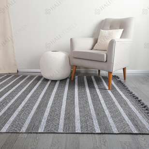 Kabartma Dokulu Şönil Dokuma Modern Kilim Gri 6603 (3)