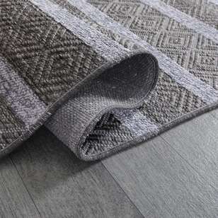 Kabartma Dokulu Şönil Dokuma Modern Kilim Gri 6603 (4)