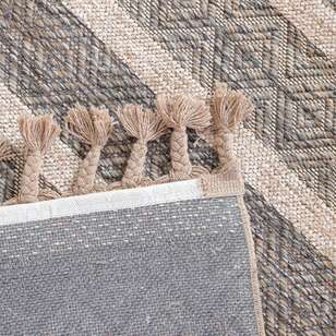Kabartma Dokulu Şönil Dokuma Modern Kilim Kahve Bej 6604 - 6