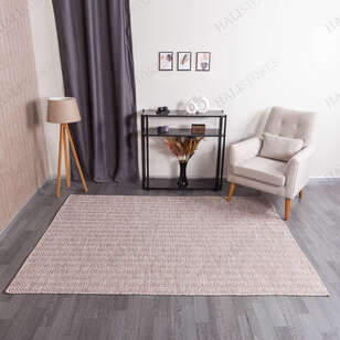 Kabartmalı Yumuşak Dokulu Bej Sisal Halı NP 6042 