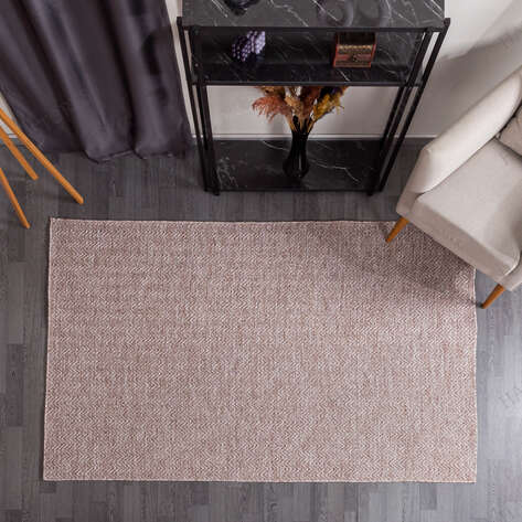 Kabartmalı Yumuşak Dokulu Bej Sisal Halı NP 6042 - 2