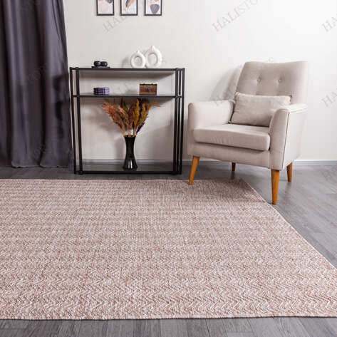Kabartmalı Yumuşak Dokulu Bej Sisal Halı NP 6042 - 3