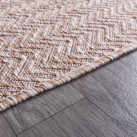 Kabartmalı Yumuşak Dokulu Bej Sisal Halı NP 6042 - 5