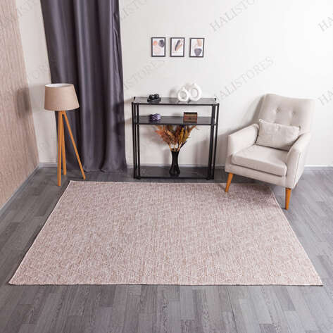 Kabartmalı Yumuşak Dokulu Bej Sisal Halı NP 6046 - 1