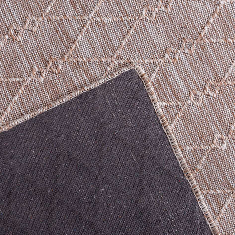 Kabartmalı Yumuşak Dokulu Bej Sisal Halı NP 6046 - 6