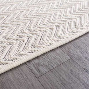 Kabartmalı Yumuşak Dokulu Beyaz Sisal Halı NP 6043 - 5