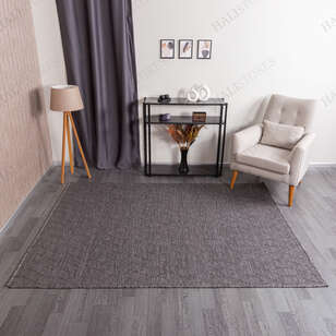 Kabartmalı Yumuşak Dokulu Gri Sisal Halı NP 6040 