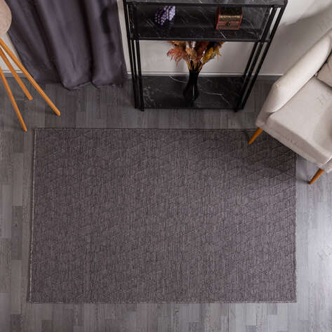 Kabartmalı Yumuşak Dokulu Gri Sisal Halı NP 6040 - 2