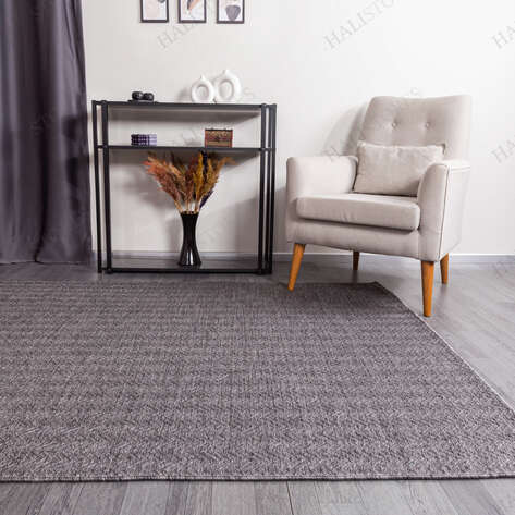 Kabartmalı Yumuşak Dokulu Gri Sisal Halı NP 6045 - 3