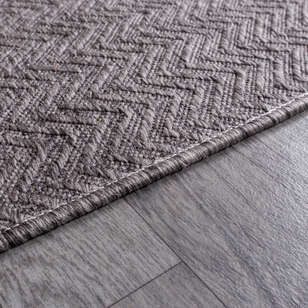 Kabartmalı Yumuşak Dokulu Gri Sisal Halı NP 6045 (5)