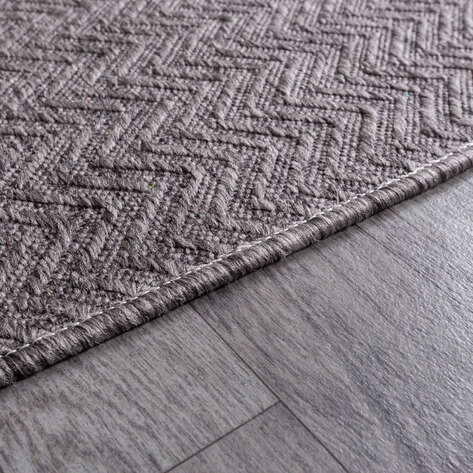 Kabartmalı Yumuşak Dokulu Gri Sisal Halı NP 6045 - 5