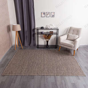 Kabartmalı Yumuşak Dokulu Kahve Sisal Halı NP 6041 (1)