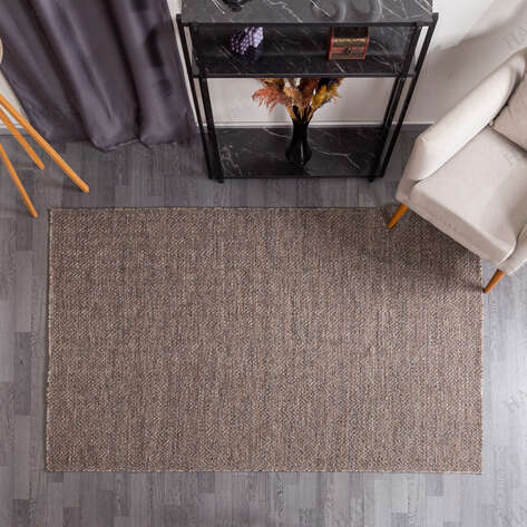 Kabartmalı Yumuşak Dokulu Kahve Sisal Halı NP 6041 - 2