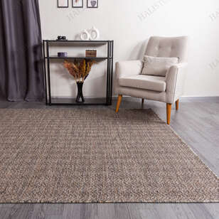 Kabartmalı Yumuşak Dokulu Kahve Sisal Halı NP 6041 (3)
