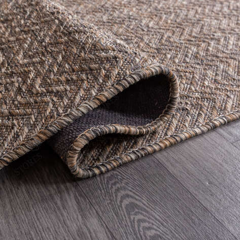 Kabartmalı Yumuşak Dokulu Kahve Sisal Halı NP 6041 - 4