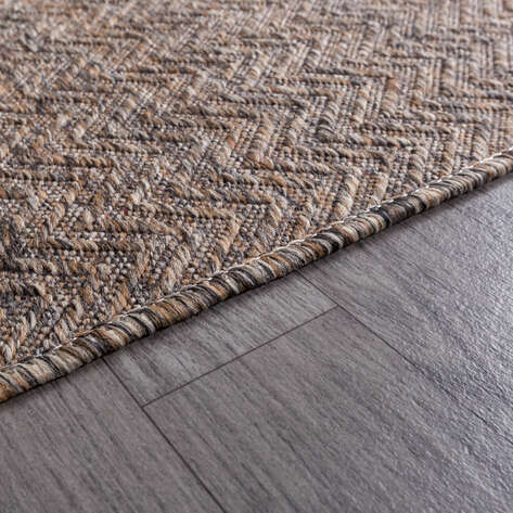 Kabartmalı Yumuşak Dokulu Kahve Sisal Halı NP 6041 - 5