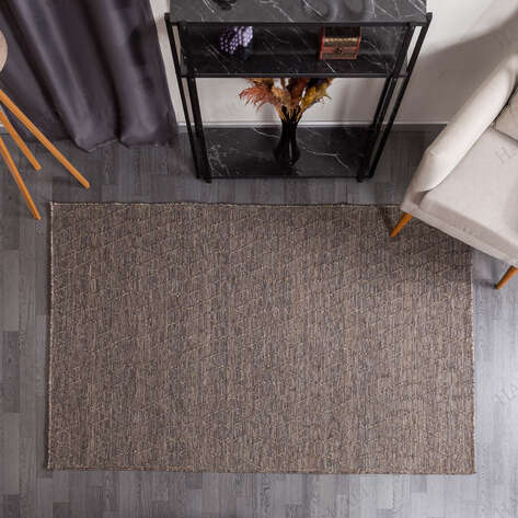 Kabartmalı Yumuşak Dokulu Kahve Sisal Halı NP 6047 - 2