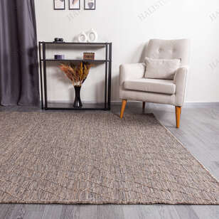 Kabartmalı Yumuşak Dokulu Kahve Sisal Halı NP 6047 (3)