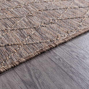 Kabartmalı Yumuşak Dokulu Kahve Sisal Halı NP 6047 (5)