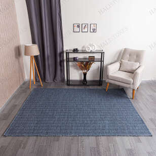 Kabartmalı Yumuşak Dokulu Mavi Sisal Halı NP 6044 (1)