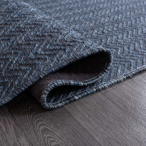 Kabartmalı Yumuşak Dokulu Mavi Sisal Halı NP 6044 - 4