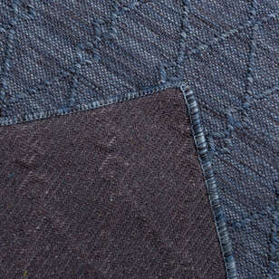 Kabartmalı Yumuşak Dokulu Mavi Sisal Halı NP 6049 (6)