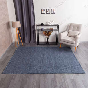 Kabartmalı Yumuşak Dokulu Mavi Sisal Halı NP 6049 (1)