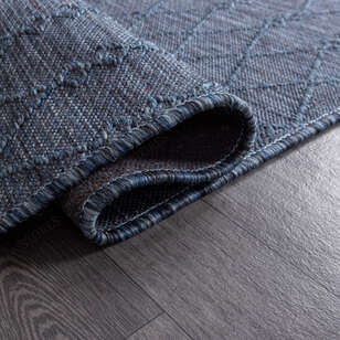 Kabartmalı Yumuşak Dokulu Mavi Sisal Halı NP 6049 (4)