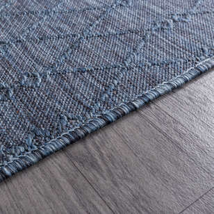 Kabartmalı Yumuşak Dokulu Mavi Sisal Halı NP 6049 (5)