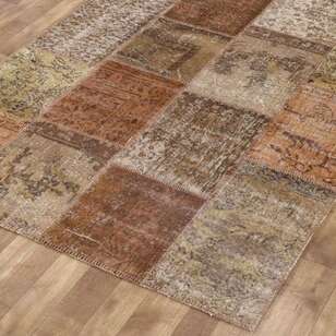 Kahve Patchwork El Halısı (3)