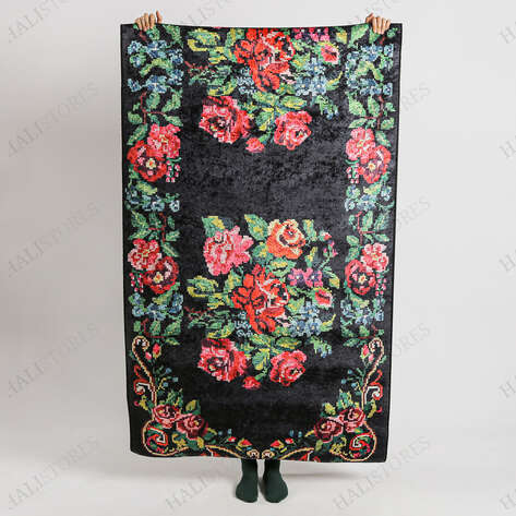 Karabağ Kilim Baskılı Yolluk Halı Surre SUR403 - 3