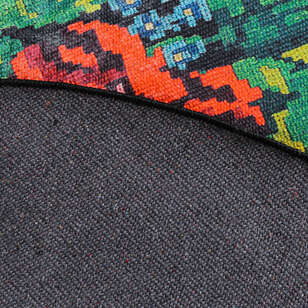 Karabağ Kilim Baskılı Yuvarlak Halı Surre SUR403 (7)
