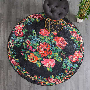 Karabağ Kilim Baskılı Yuvarlak Halı Surre SUR403 (2)